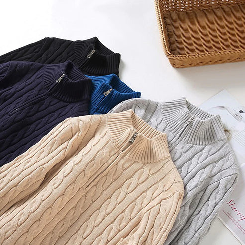 Colyn™ Old Money Half-Zip Sweater
