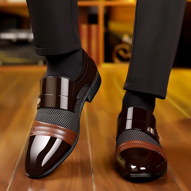 Oxford Slip On Dress Shoes