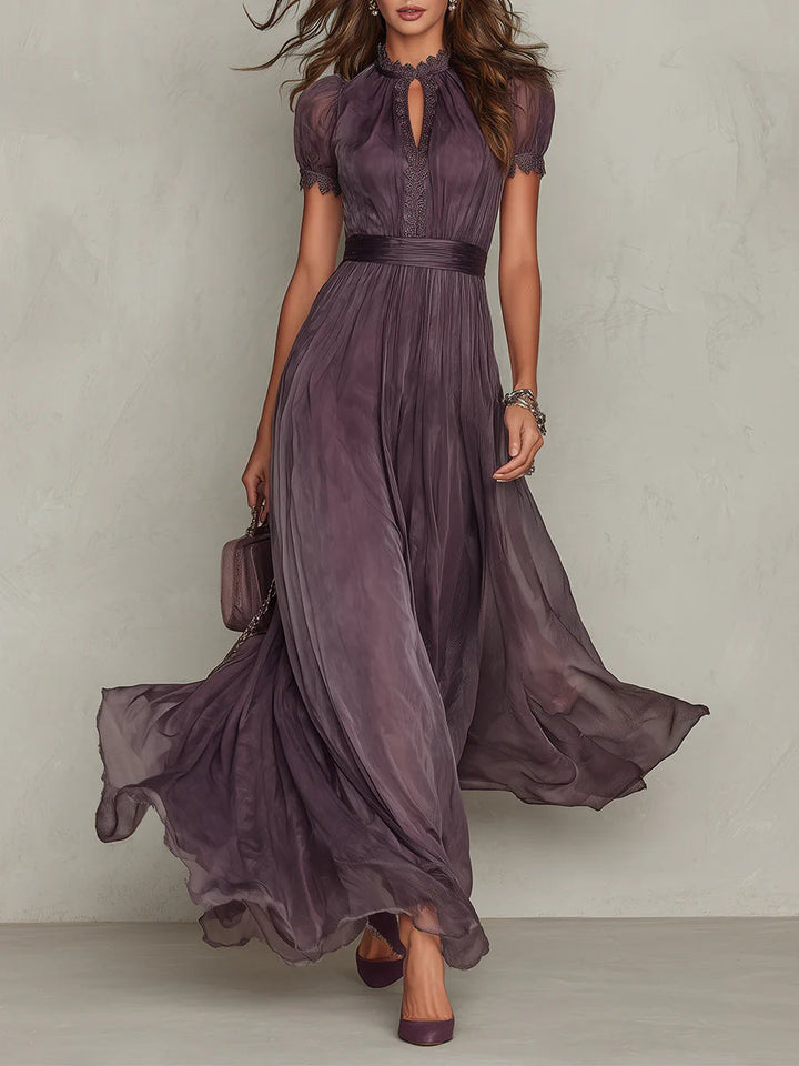 DIANA | VINTAGE ELEGANT CHIFFON MAXI DRESS
