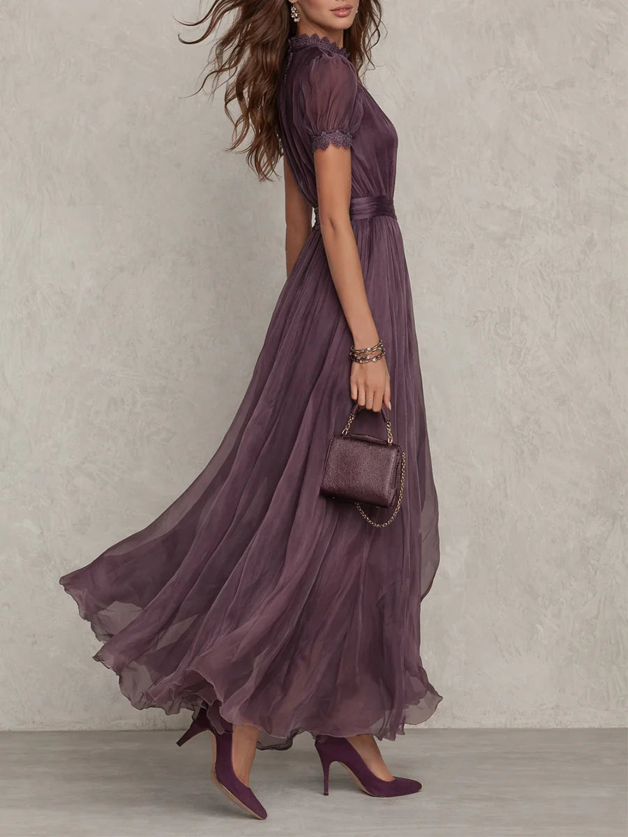 DIANA | VINTAGE ELEGANT CHIFFON MAXI DRESS