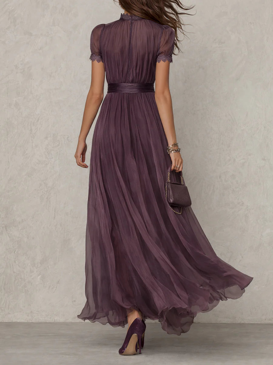 DIANA | VINTAGE ELEGANT CHIFFON MAXI DRESS