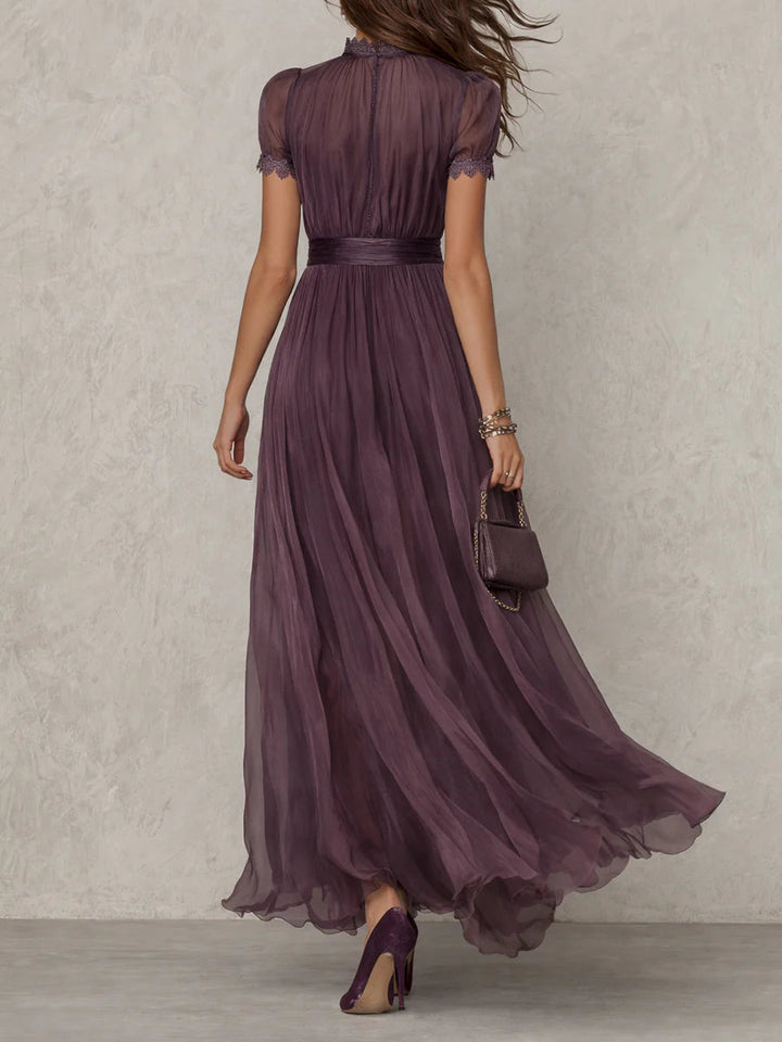 DIANA | VINTAGE ELEGANT CHIFFON MAXI DRESS